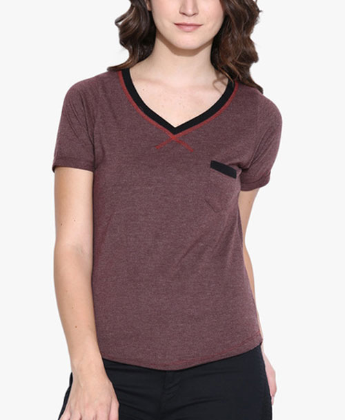 V Neck T-shirt 036